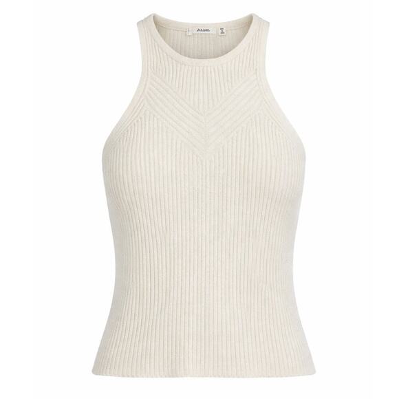 A.L.C. Tops - A.L.C. Lucy Rib Knit Tank Top Sz XL NWT $295 Viscose Crew Neck Chevron Top